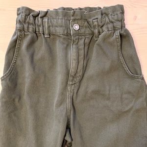 ZARA High Rise Paperbag Waist Pants